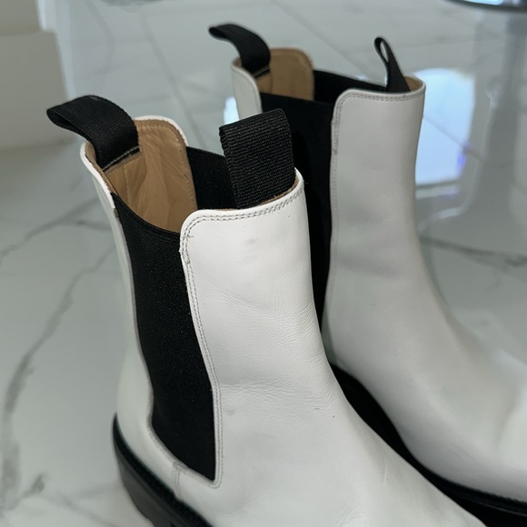 Alexander Wang Chelsea Boot Bootie White 10 Ankle - Picture 8 of 13